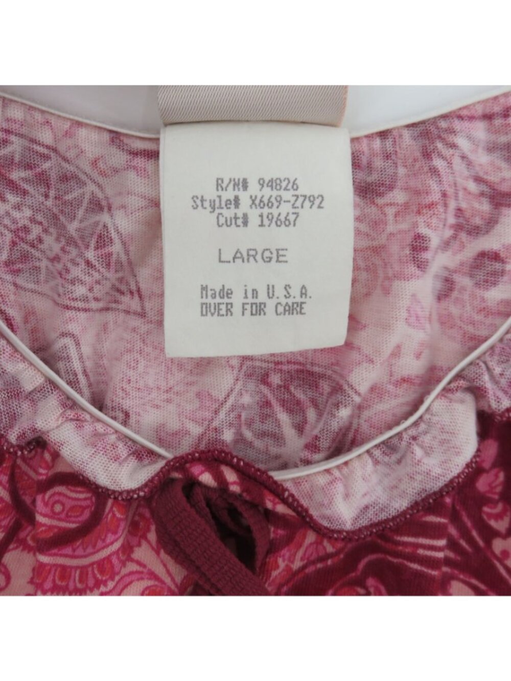 Y2K Daytrip Juniors Large Pink Red Floral Bow Babydoll Tank Top Shirt Scoop Neck - Picture 8 of 11